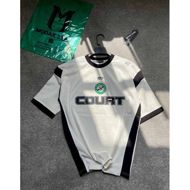 تیشرت مردانه باکسی اسپرت پارچه ماکان court