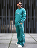 ست اسپرت دورس و شلوار بگ پارچه پنبه دو نخ new balance