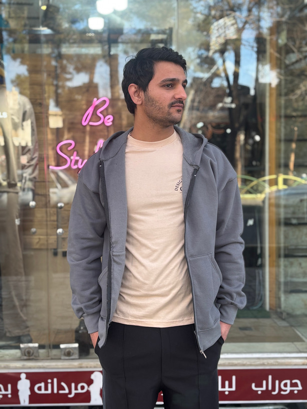 سویشرت جلو زیپ پنبه 3 نخ توکرکی بیسیک