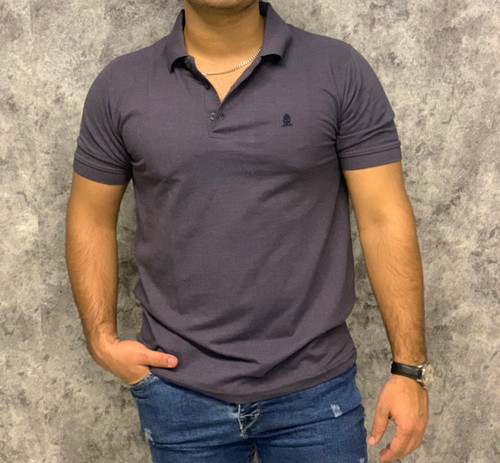 تیشرت یقه دار جودون پنبه ای