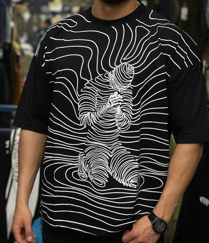 تیشرت لش چاپی پنبه ای